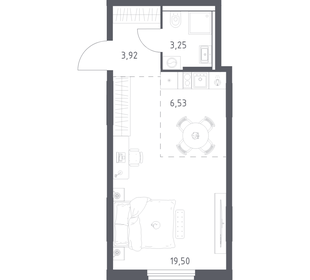 Квартира 33,2 м², 1-комнатная - изображение 1