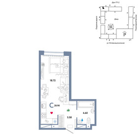 36 м², квартира-студия 3 600 000 ₽ - изображение 35