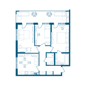 83,5 м², 3-комнатные апартаменты 27 244 688 ₽ - изображение 39