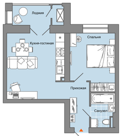 42 м², 2-комнатная квартира 5 119 120 ₽ - изображение 22