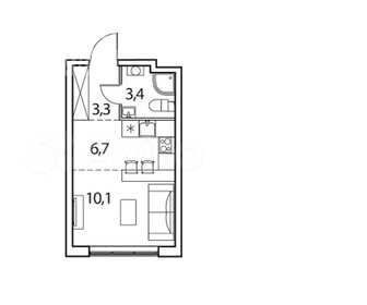 24 м², квартира-студия 4 329 000 ₽ - изображение 6