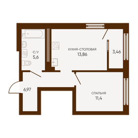 39 м², 1-комнатная квартира 4 440 000 ₽ - изображение 25