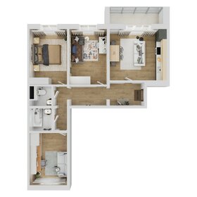 Квартира 70,1 м², 4-комнатная - изображение 1