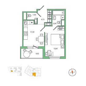 42,6 м², 2-комнатная квартира 4 900 000 ₽ - изображение 83