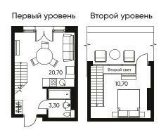 21 м², 1-комнатная квартира 1 750 000 ₽ - изображение 121