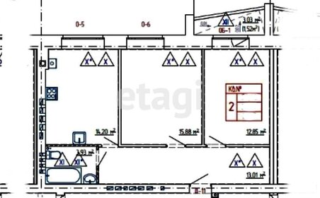 60,5 м², 2-комнатная квартира 5 800 000 ₽ - изображение 11