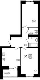 54,7 м², 2-комнатная квартира 10 360 000 ₽ - изображение 48