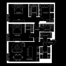 Квартира 110,4 м², 2-комнатная - изображение 2
