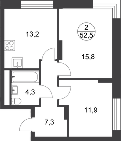 55 м², 2-комнатная квартира 14 200 000 ₽ - изображение 89