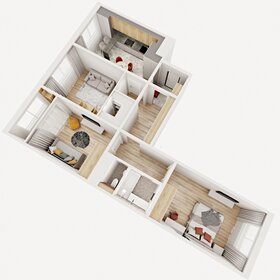 80,7 м², 3-комнатная квартира 6 812 400 ₽ - изображение 29