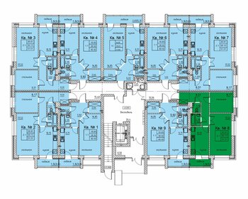 51,5 м², 2-комнатная квартира 6 696 300 ₽ - изображение 29