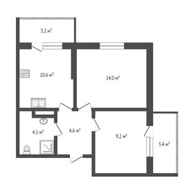 Квартира 65,3 м², 2-комнатная - изображение 1