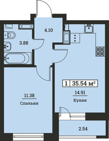 Квартира 35,5 м², 1-комнатная - изображение 1