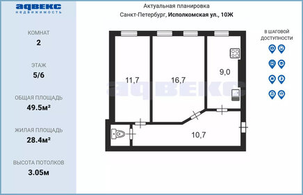 67,9 м², 2-комнатная квартира 11 900 000 ₽ - изображение 47