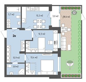 72,2 м², 2-комнатная квартира 9 671 912 ₽ - изображение 25