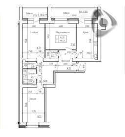 100,4 м², 3-комнатная квартира 11 500 000 ₽ - изображение 62
