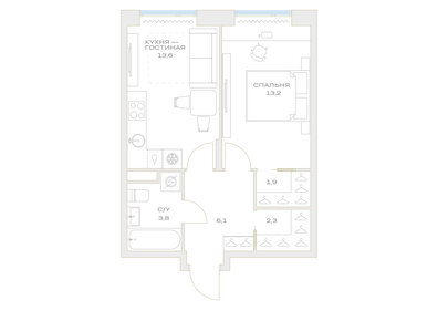 39,6 м², 1-комнатная квартира 8 150 000 ₽ - изображение 113