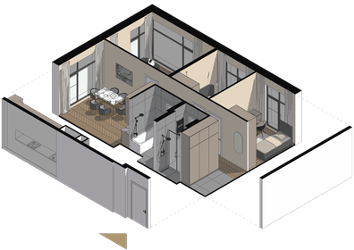 65,9 м², 3-комнатные апартаменты 28 120 050 ₽ - изображение 76