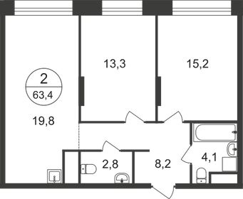 71,4 м², 2-комнатная квартира 15 414 718 ₽ - изображение 38