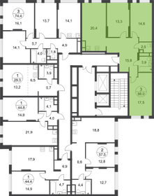 82 м², 3-комнатная квартира 20 500 000 ₽ - изображение 27