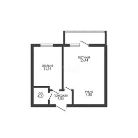 Квартира 42 м², 1-комнатная - изображение 1