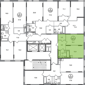 35 м², 1-комнатная квартира 10 500 000 ₽ - изображение 34