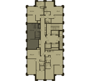 Квартира 39,3 м², 1-комнатная - изображение 2