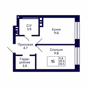 32,7 м², 1-комнатная квартира 3 300 000 ₽ - изображение 28