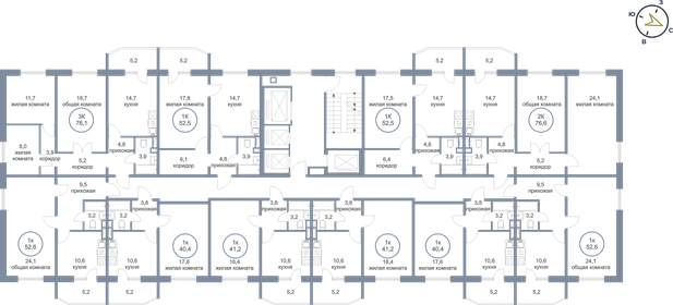 70,3 м², 3-комнатная квартира 8 500 000 ₽ - изображение 85