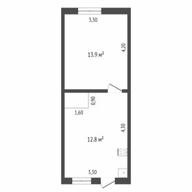 Квартира 29 м², 2-комнатная - изображение 1