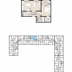 Квартира 54,3 м², 2-комнатная - изображение 2