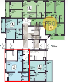 42,5 м², 1-комнатная квартира 5 350 000 ₽ - изображение 38