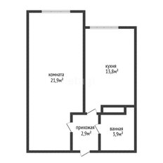 Квартира 42,5 м², 1-комнатная - изображение 2