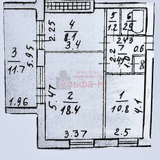 Квартира 45,5 м², 2-комнатная - изображение 1