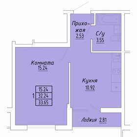 32,9 м², 1-комнатные апартаменты 5 919 000 ₽ - изображение 46