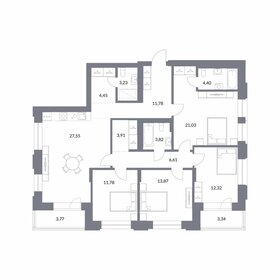 Квартира 131,9 м², 4-комнатная - изображение 1