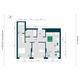 63,8 м², 2-комнатная квартира 7 500 000 ₽ - изображение 17