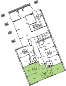 Квартира 61,4 м², 2-комнатная - изображение 2