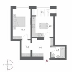 Квартира 48,6 м², 1-комнатная - изображение 3