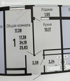 Квартира 35,8 м², 1-комнатная - изображение 1