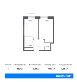 35 м², 1-комнатная квартира 4 700 000 ₽ - изображение 40