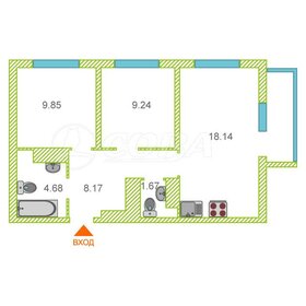 Квартира 54 м², 2-комнатная - изображение 1