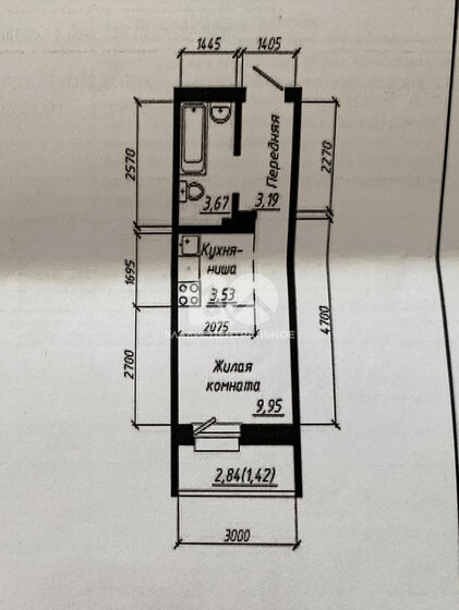 20,3 м², квартира-студия 3 250 000 ₽ - изображение 1