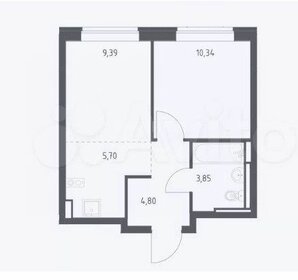 Квартира 35,5 м², 2-комнатная - изображение 1