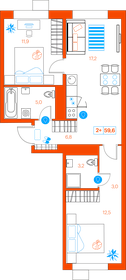 63,3 м², 2-комнатная квартира 6 500 000 ₽ - изображение 60