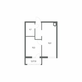 Квартира 36,9 м², 1-комнатная - изображение 2