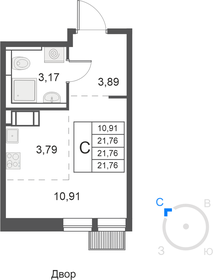 21,8 м², квартира-студия 5 685 441 ₽ - изображение 20
