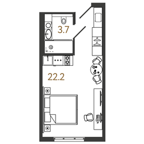 25,9 м², апартаменты-студия 9 750 000 ₽ - изображение 30