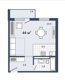 42 м², 1-комнатная квартира 8 200 000 ₽ - изображение 55