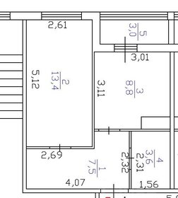 38,7 м², 1-комнатная квартира 3 400 000 ₽ - изображение 33